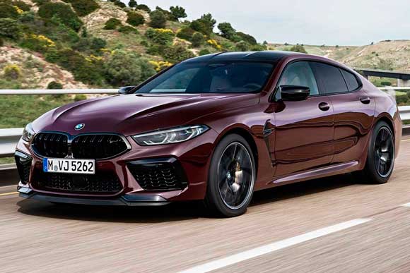 Ficha técnica completa do BMW M8 Gran Coupe Competition 4.4 V8 2022